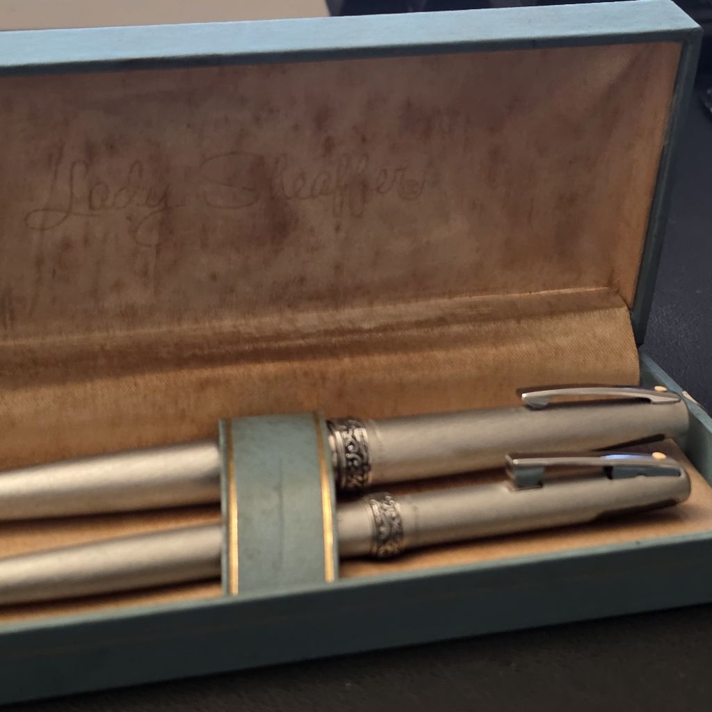 (RARE) 1960s Sheaffer "Lady" 620 Fountain Pen & Ballpoint Pen | Original Vintage Box