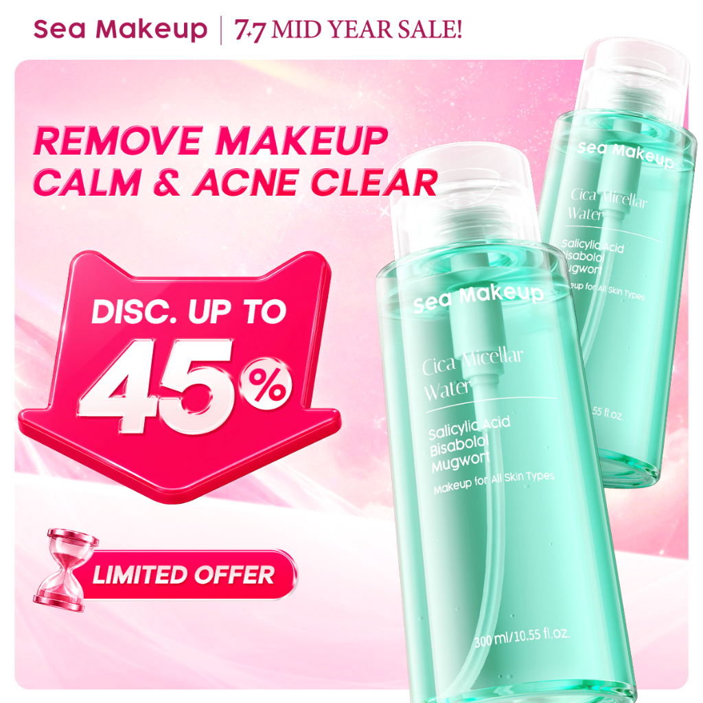 Twin Pack 2pcs Micellar Water Cleanser Untuk Kulit Wajah Berjerawat (Paket Hemat)
