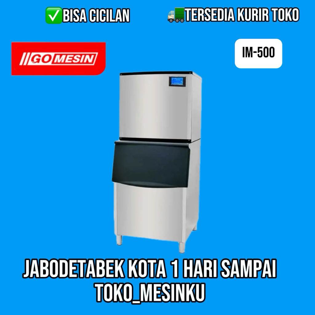 Mesin Es Batu Kristal Gomesin IM-500P Mesin Pembuat Es Batu Kristal Otomatis Ice Maker Cube