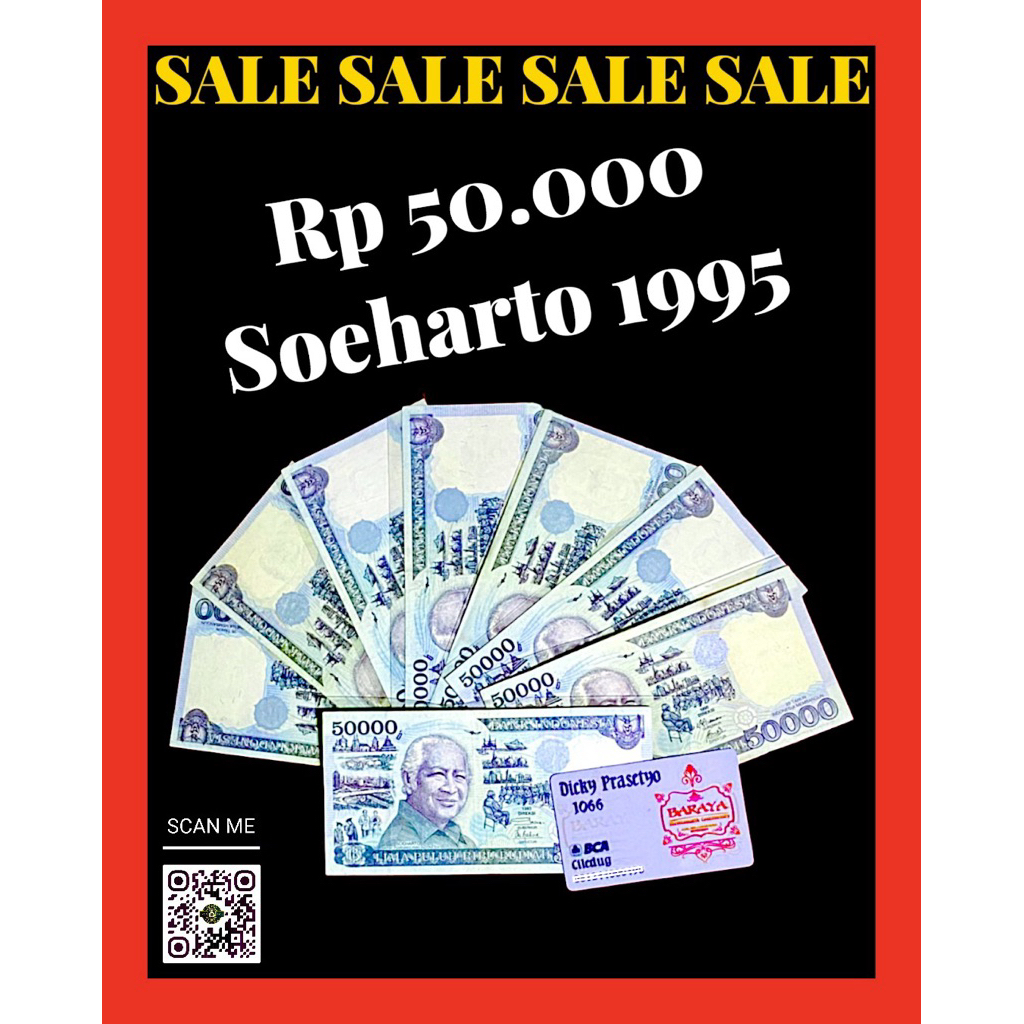 KUNO INDONESIA 50 RB SOEHARTO KERTAS & POLYMER 1995