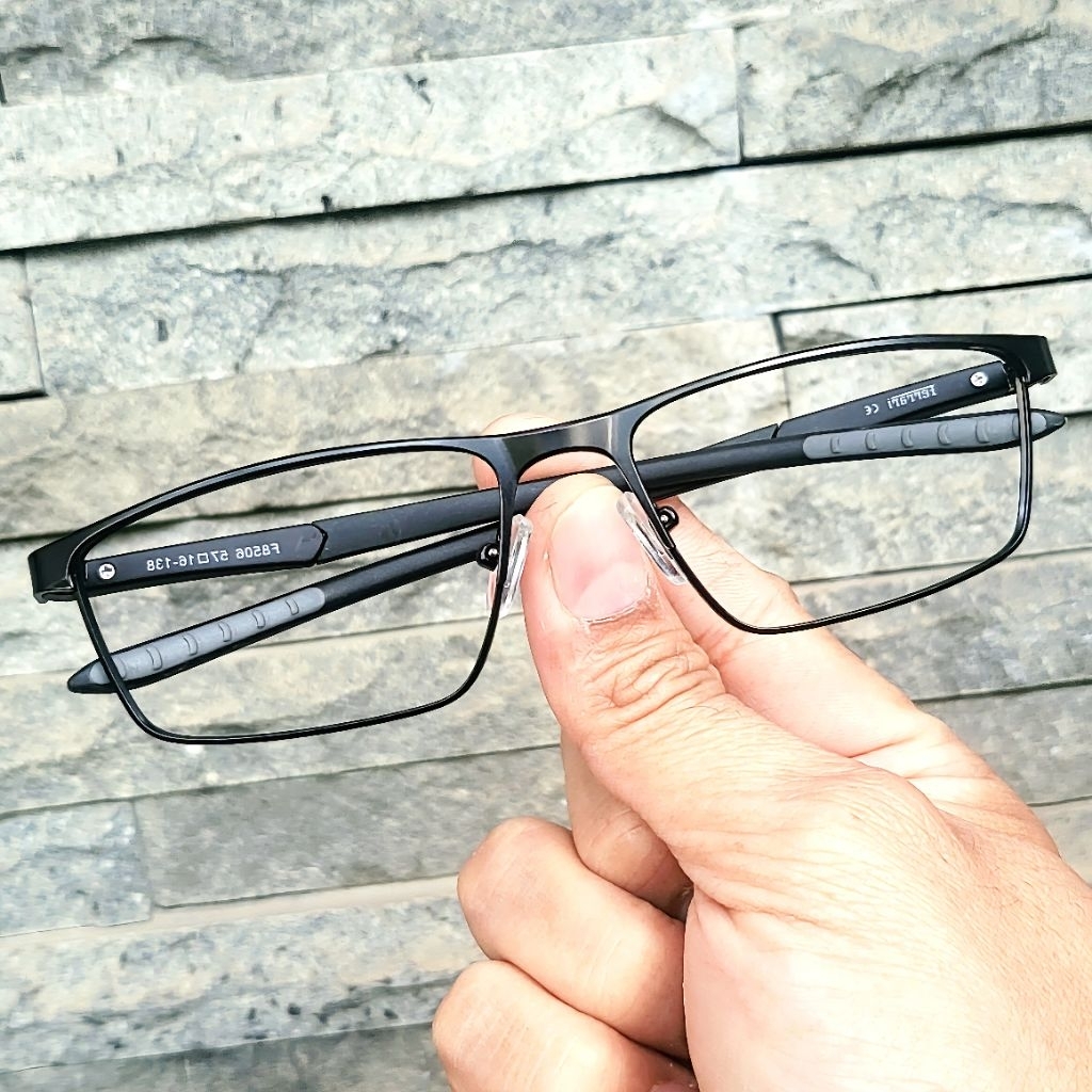 Kacamata Full Baca/ Engkel Frame F8506 Lensa Anti Radiasi Blueray Photocromic Bluecromic