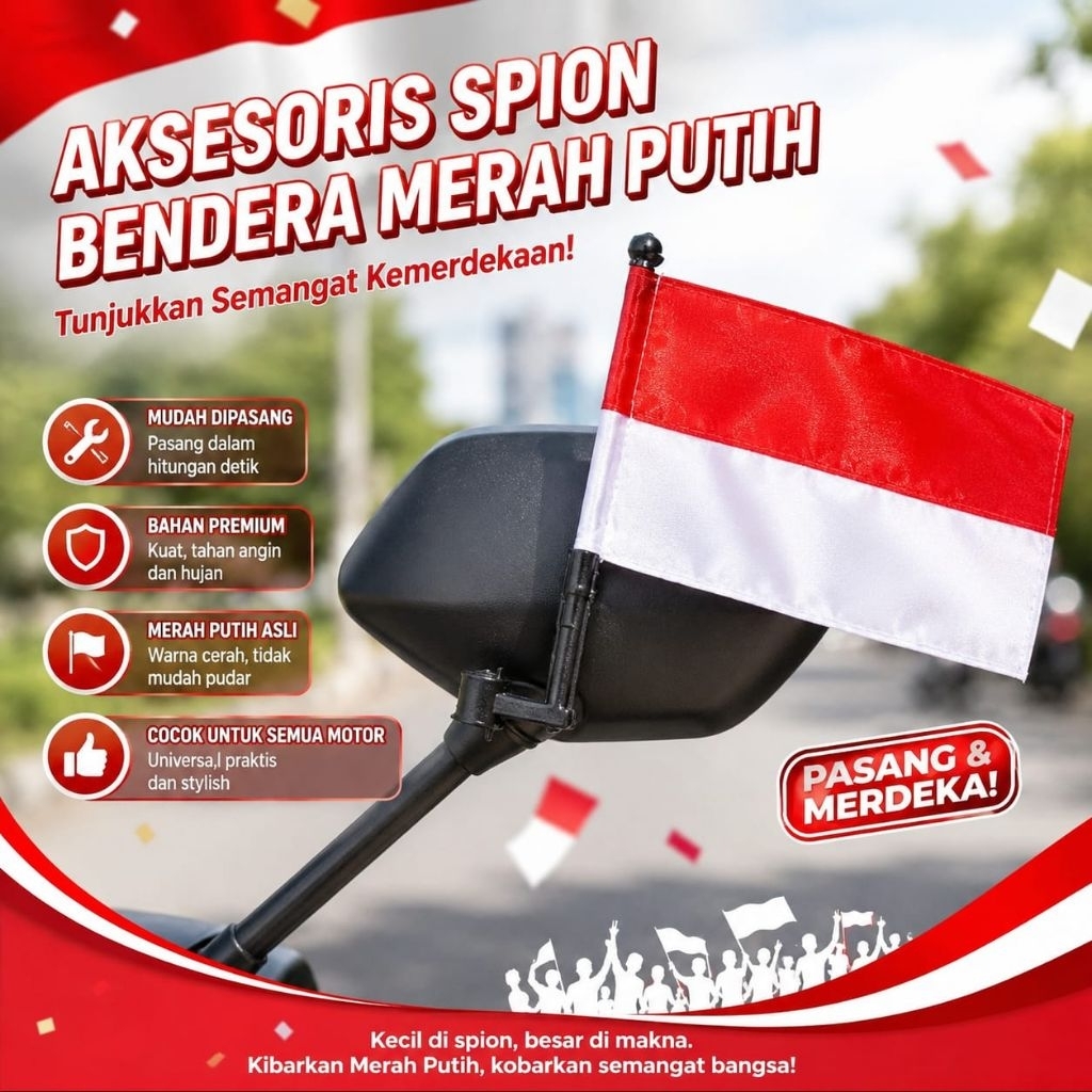BENDERA SPION MOTOR..BENDERA KECIL