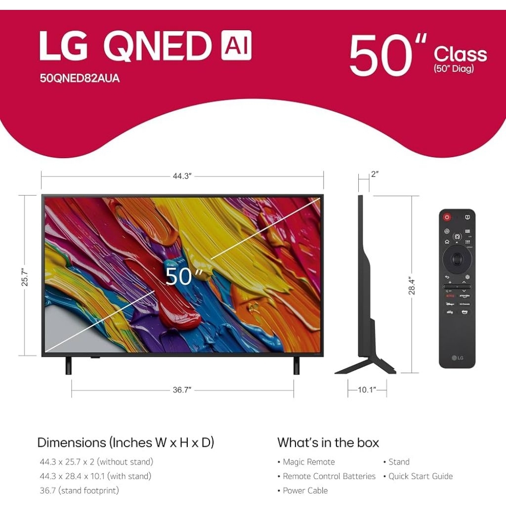 TV QLED 50inch LG QNED82A