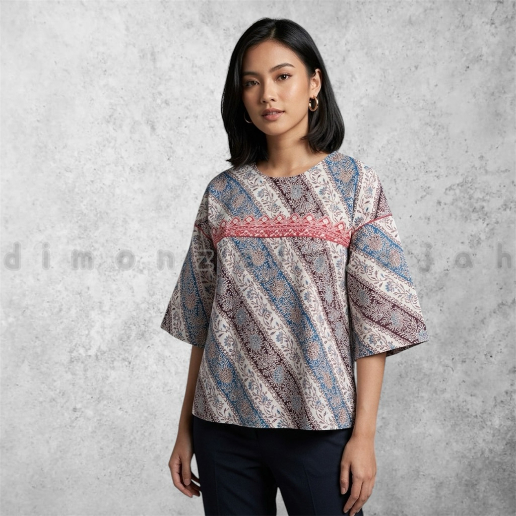 Roebini Batik Blouse - preloved