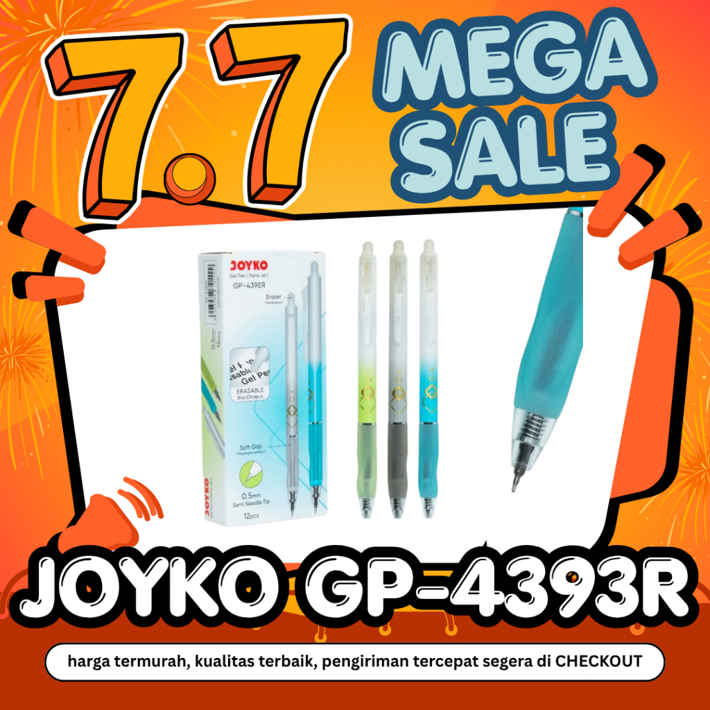 Erasable Pen Pulpen Gel Bisa Dihapus 1 Pack GP-439-GP440ER 0.5mm Isi 12  //Pulpen Bisa Hapus
