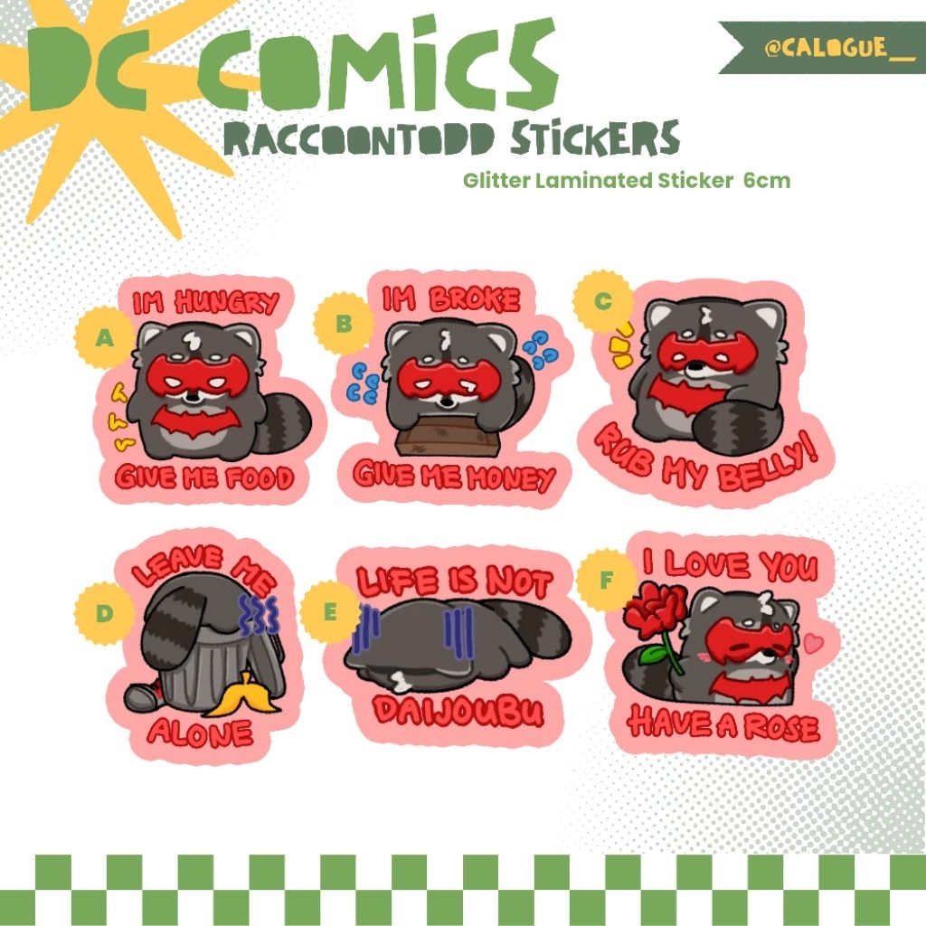 DC COMICS | Stickers | Raccoontodd / Raccoon Jason Todd (Red Hood)