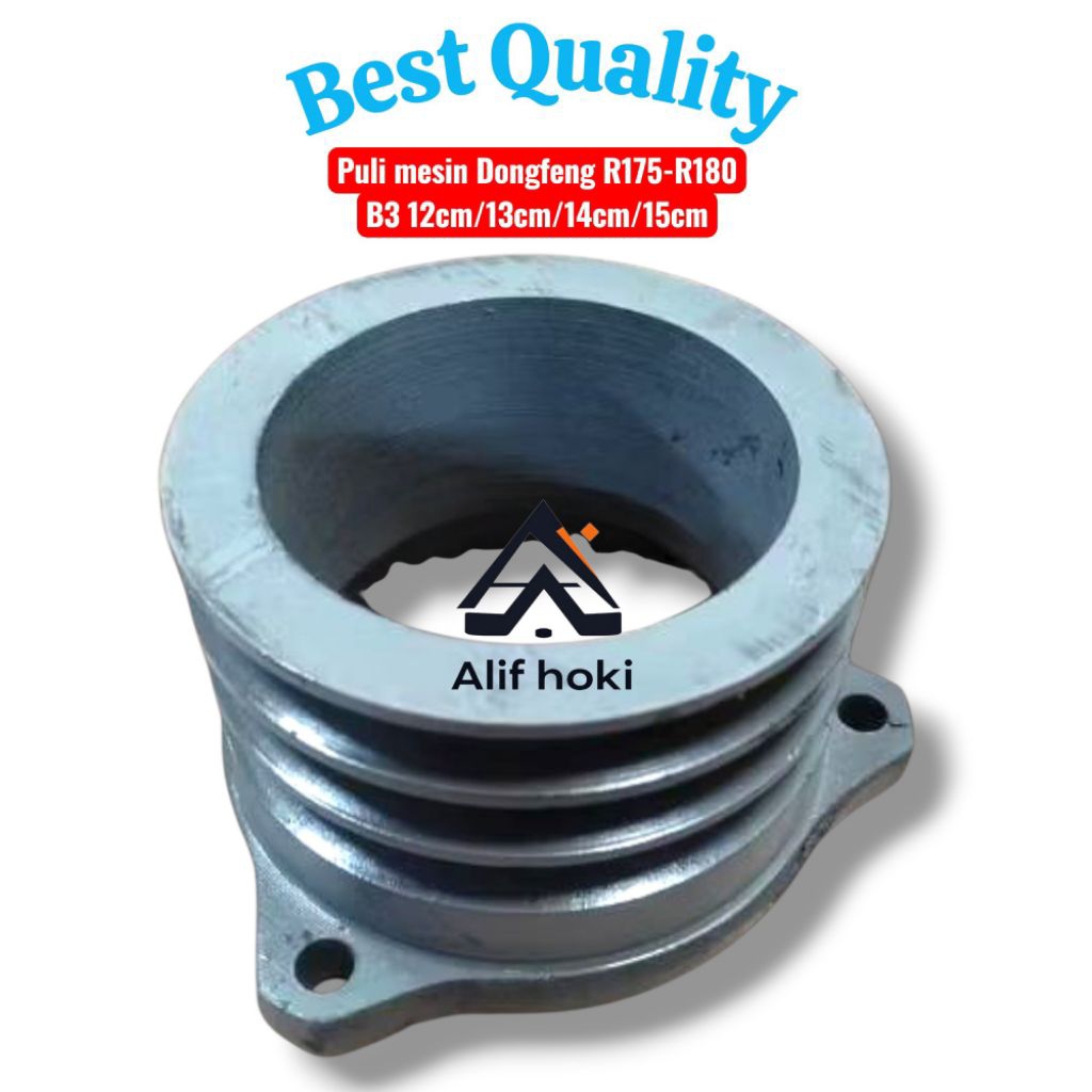 pulley mesin dongfeng S1110 B3 12cm/13cm/15cm bahan besi cor premium presisi tebal kokoh dan pnp