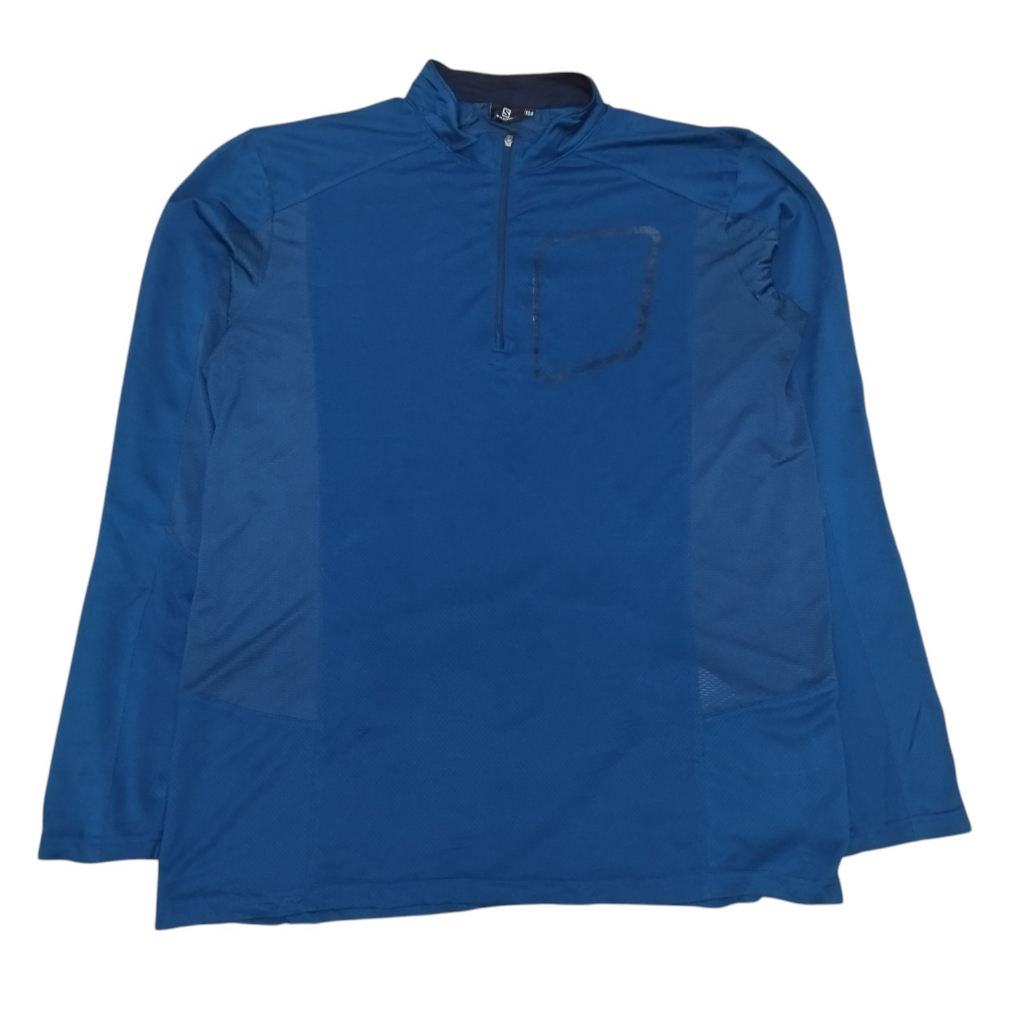 SALOMON NAVY BASELAYER LONG SLEEVE JERSEY T-SHIRT | KAOS LENGAN PANJANG | BGTA