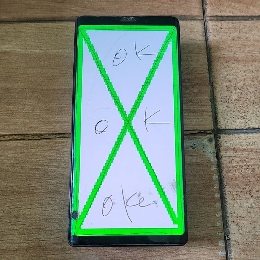 LCD samsung Note 9 original copotan minus bisa pakai