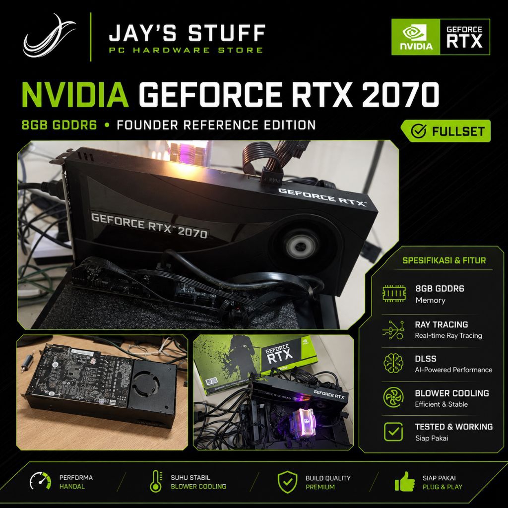(SC) VGA NVIDIA RTX 2070 8GB DDR6 BLOWER EDITION