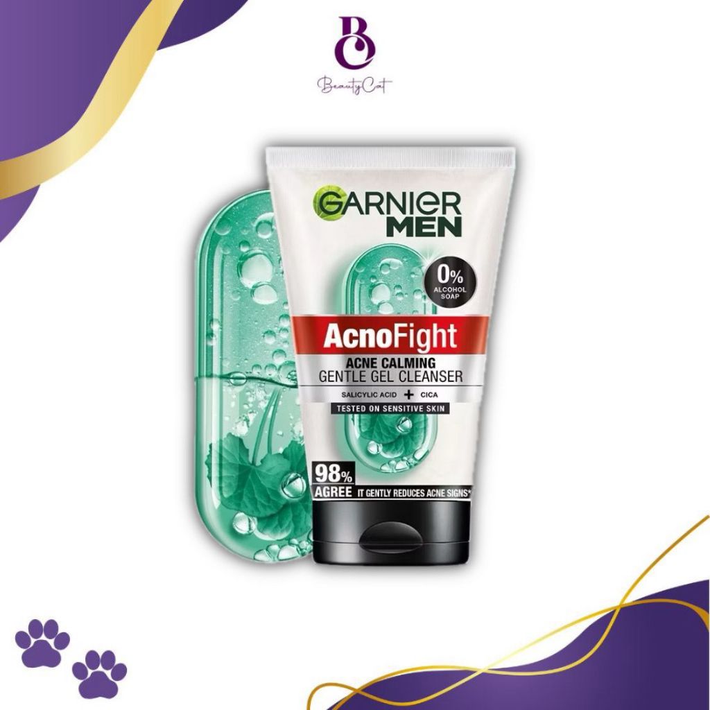 Garnier Men AcnoFight Acne Calming Gentle Gel Cleanser 100ml