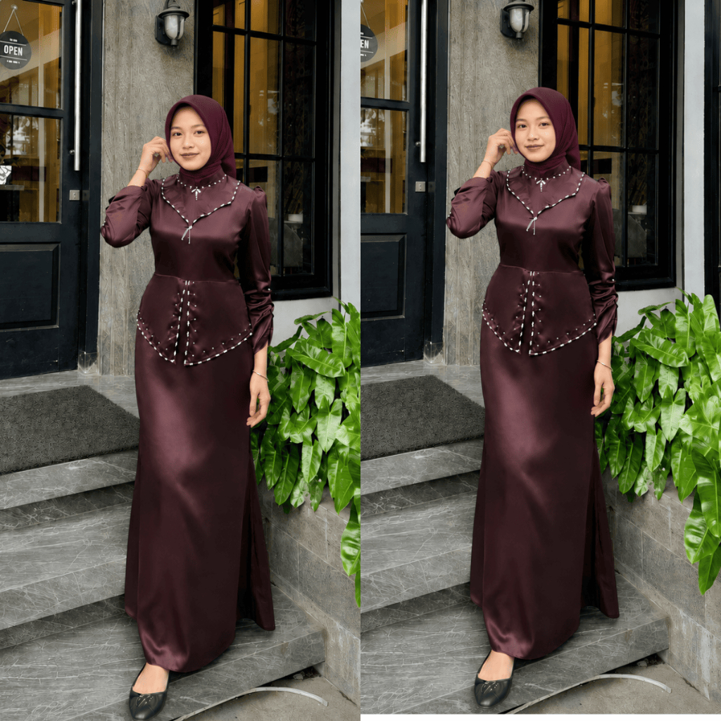 Kamila Dress Mermaid Premium - Dress Duyung Kondangan Lamaran Wisuda Kekinian Simple dan Elegant