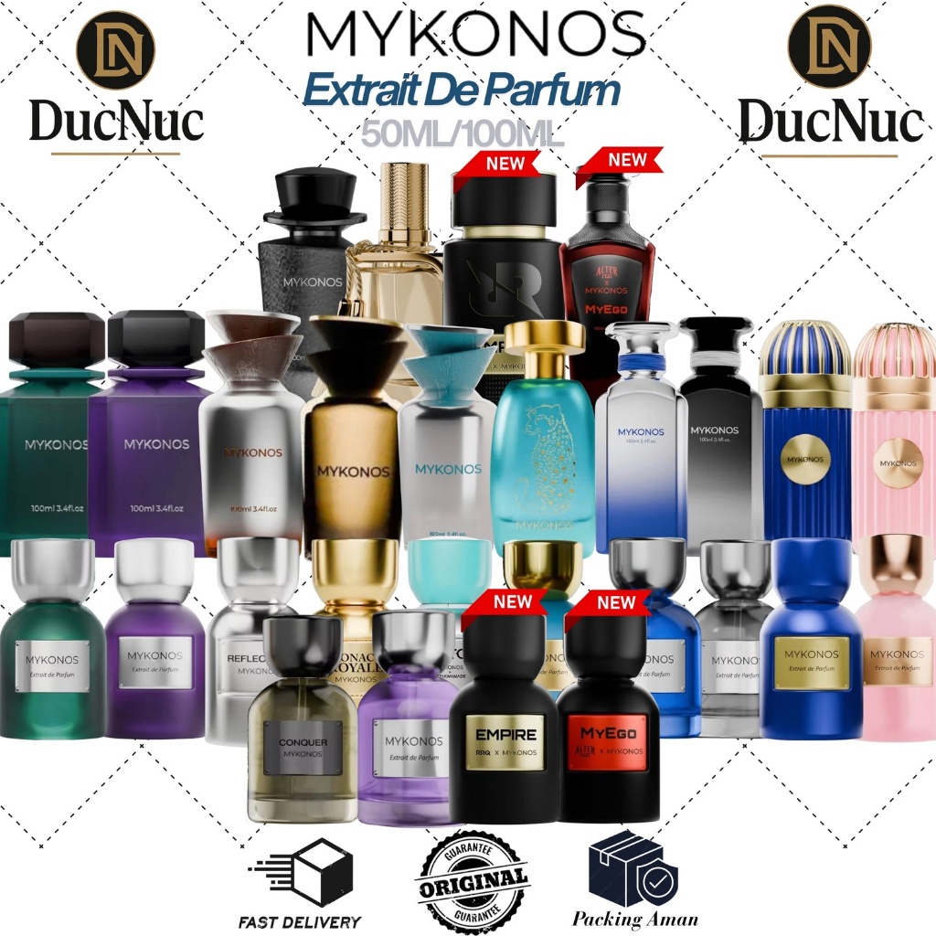 Parfum Mykonos Extrait de Parfum 50ml & 100ml MyEgo | Empire | Mayfair | Conquer | Reflection Elixir