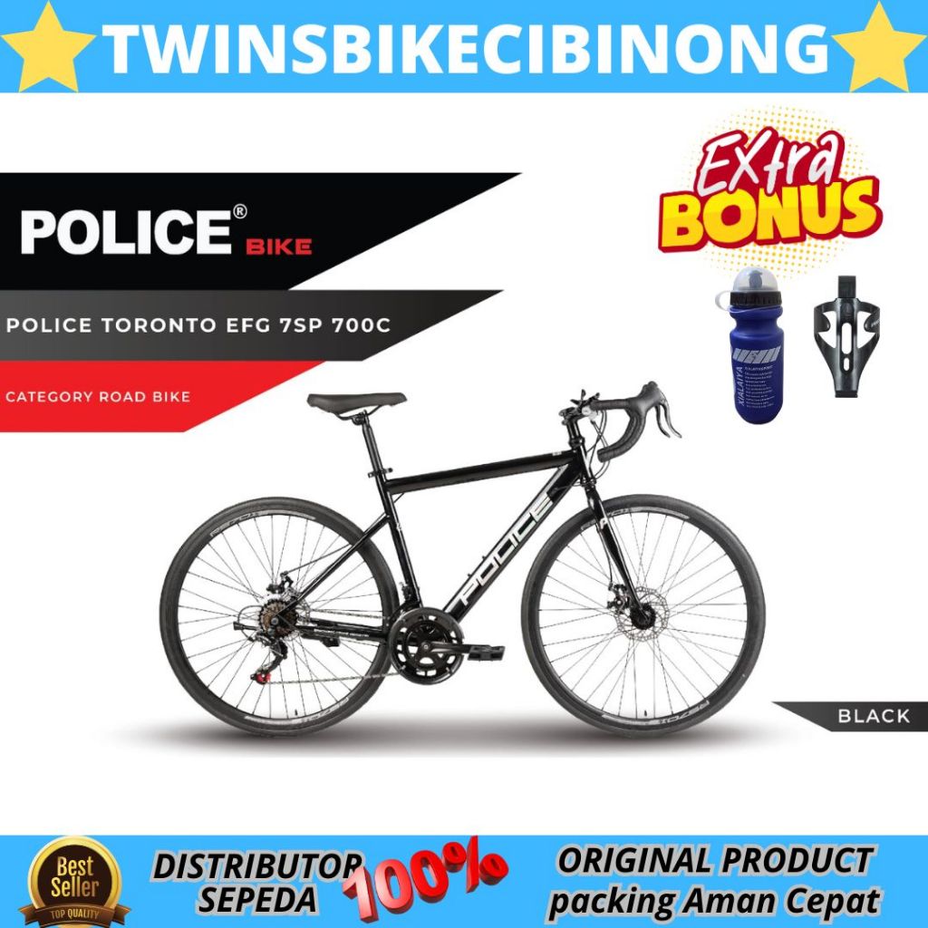 Sepeda Roadbike Balap Element Police Toronto 7speed BAN 700c