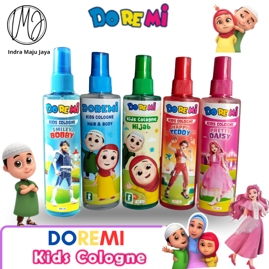 Doremi Kids Cologne Smile Bobby 100ml / Doremi Kids Cologne Hijab Nusa Rara 100ml / Doremi Kids Colo