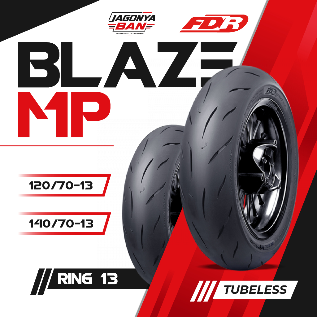 Ban matic FDR Federal Blaze MP 120/70 140/70 Ring 13 Tubeless NMAX PCX ADV Depan Belakang Tubeless