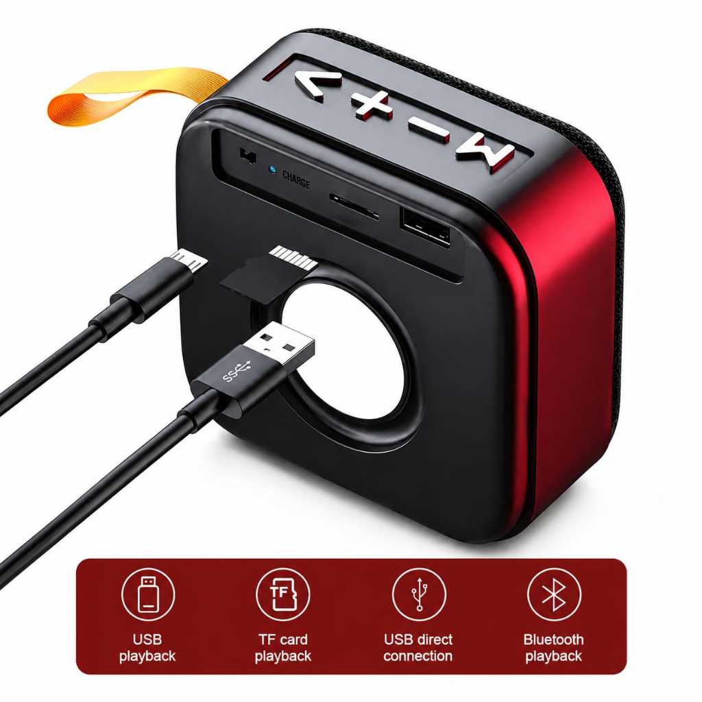 RECOMMENDED SPIKER BLUETOOTH T5 MINI WIRELESS SPIKER PORTABLE BASS MANTAP SUPORT FM RADIO USB TF