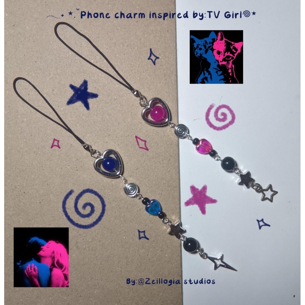 Phone charm inspired by:TV GIRL
