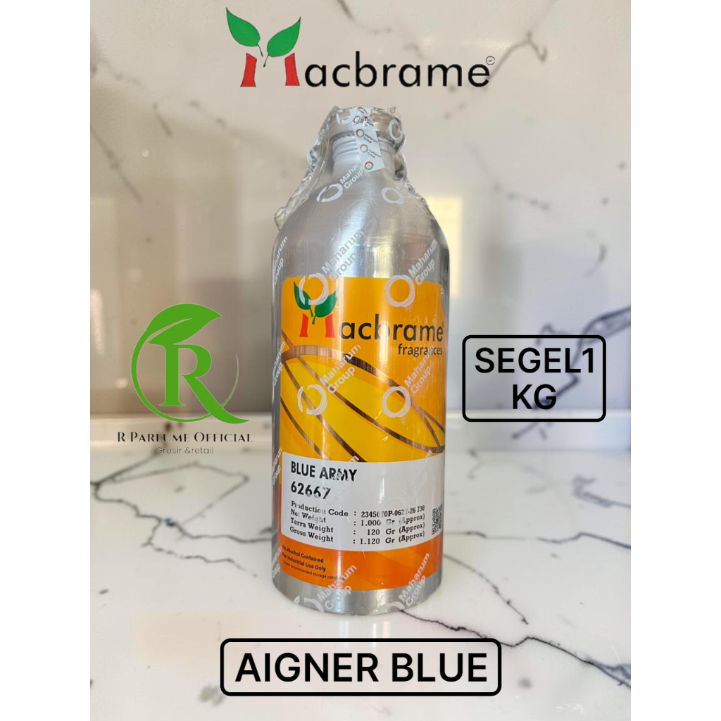 BIBIT PARFUME BLUE ARMY SEARAH AIGNER BLUE BY MACBRAME SEGEL 1KG