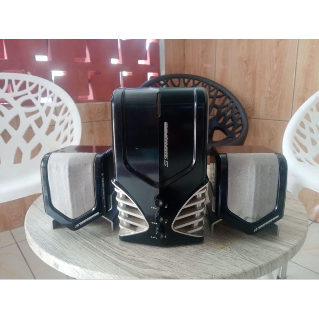 SPEAKER SIMBADDA SOUND SYSTEM CST 6000 2.1 SUBWOOFER BEKAS SECOND
