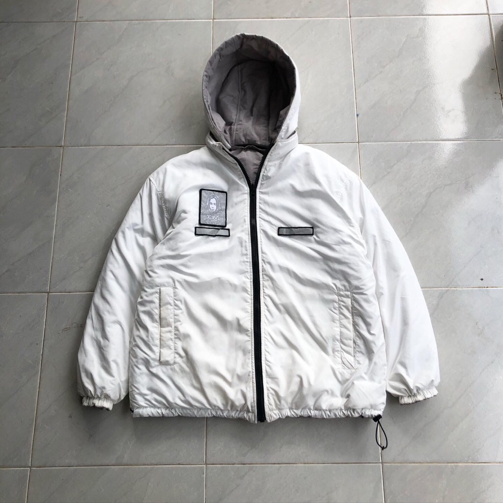 X-GIRL PUFFER JACKET REVERSIBLE
