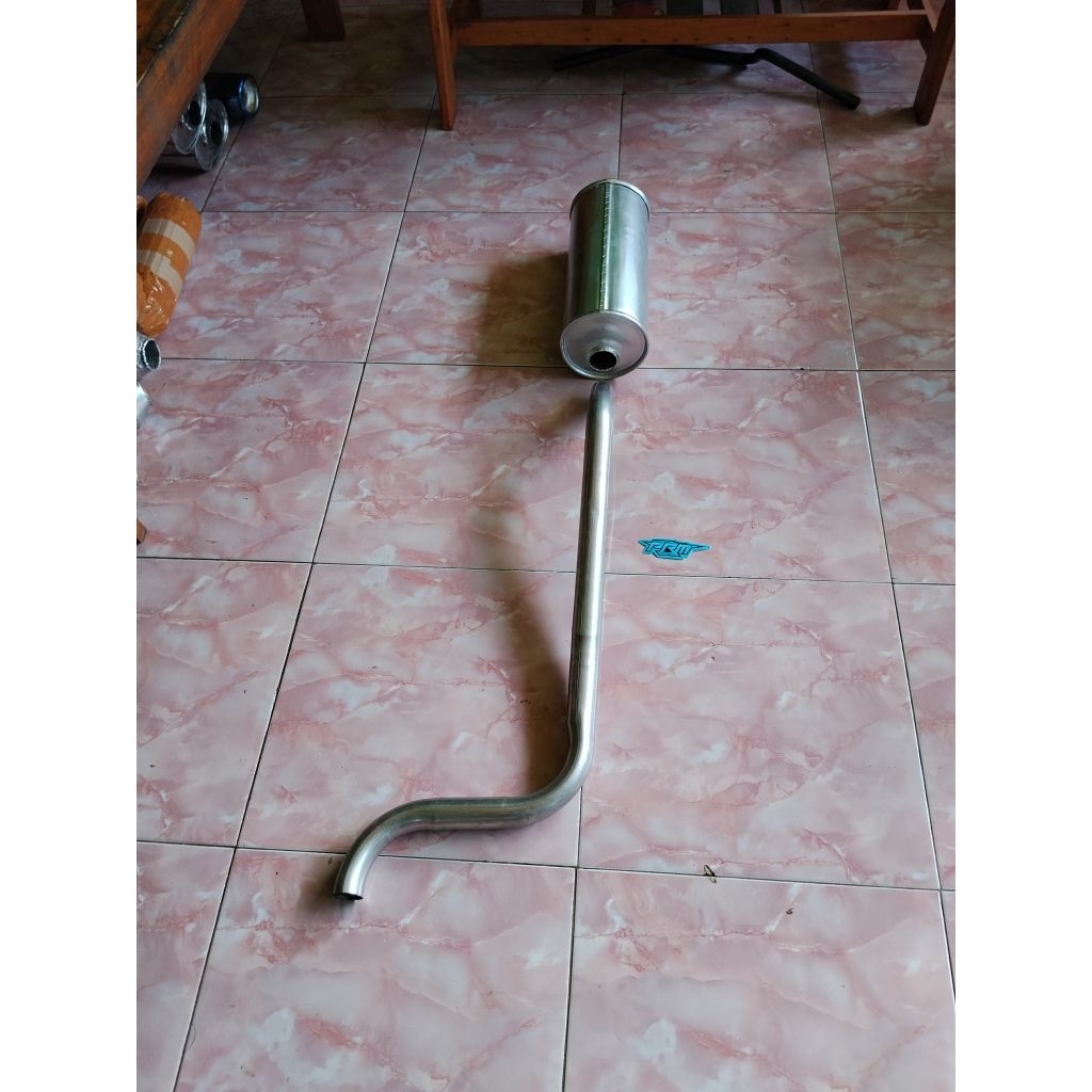 pipa belakang dan tabung standar knalpot mobil jimny katana