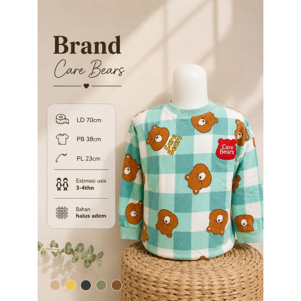 Sweater Anak Care Bears Nyaman Dipakai