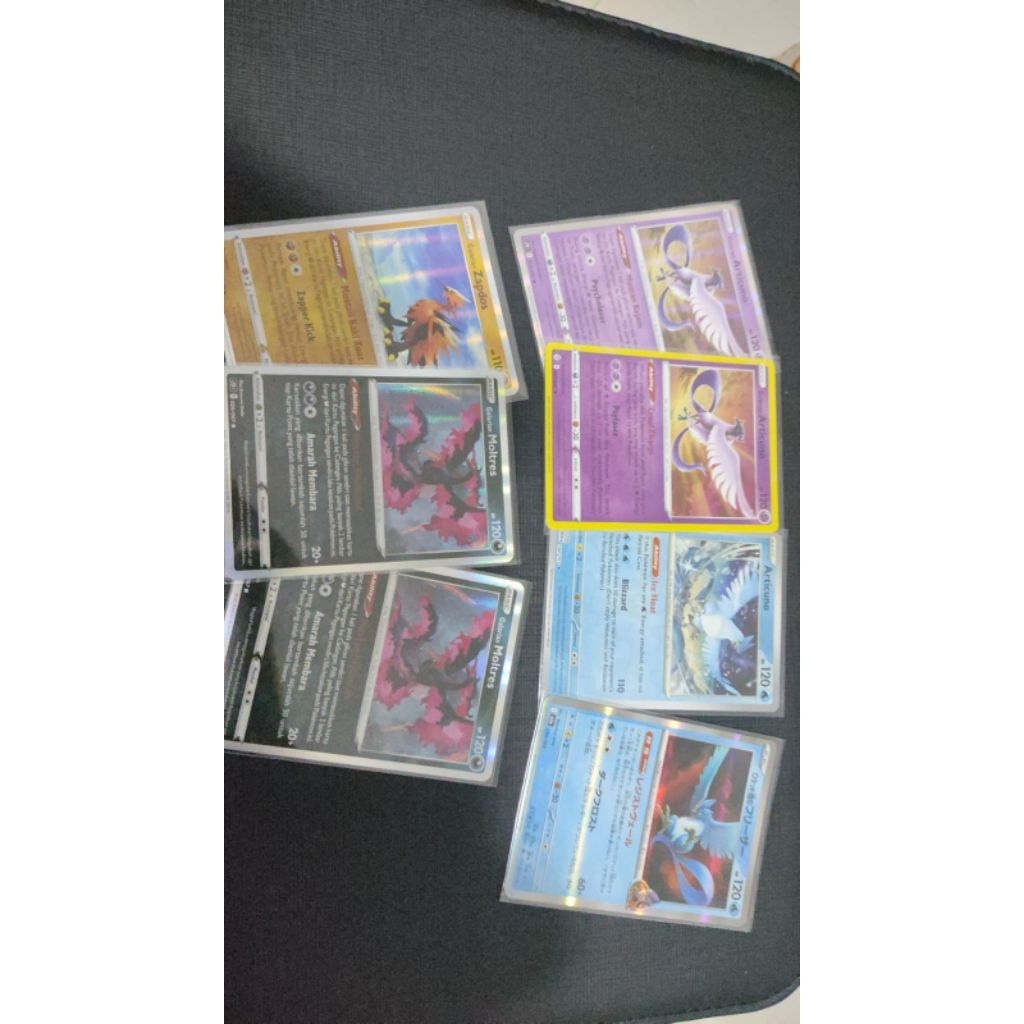 Moltres Zapdos Articuno Japan eng Indo galarian