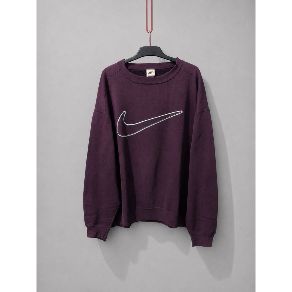 crewneck Nike vintage 90s big logo made in USA