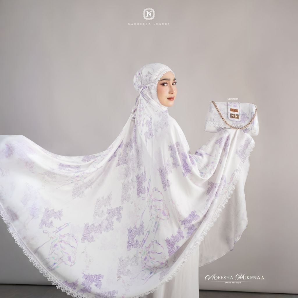 Aqeesha Mukena Set | Aqeesha Mukena | Aqeesha Mukena Nadheera Luxury | Nadheera Luxury