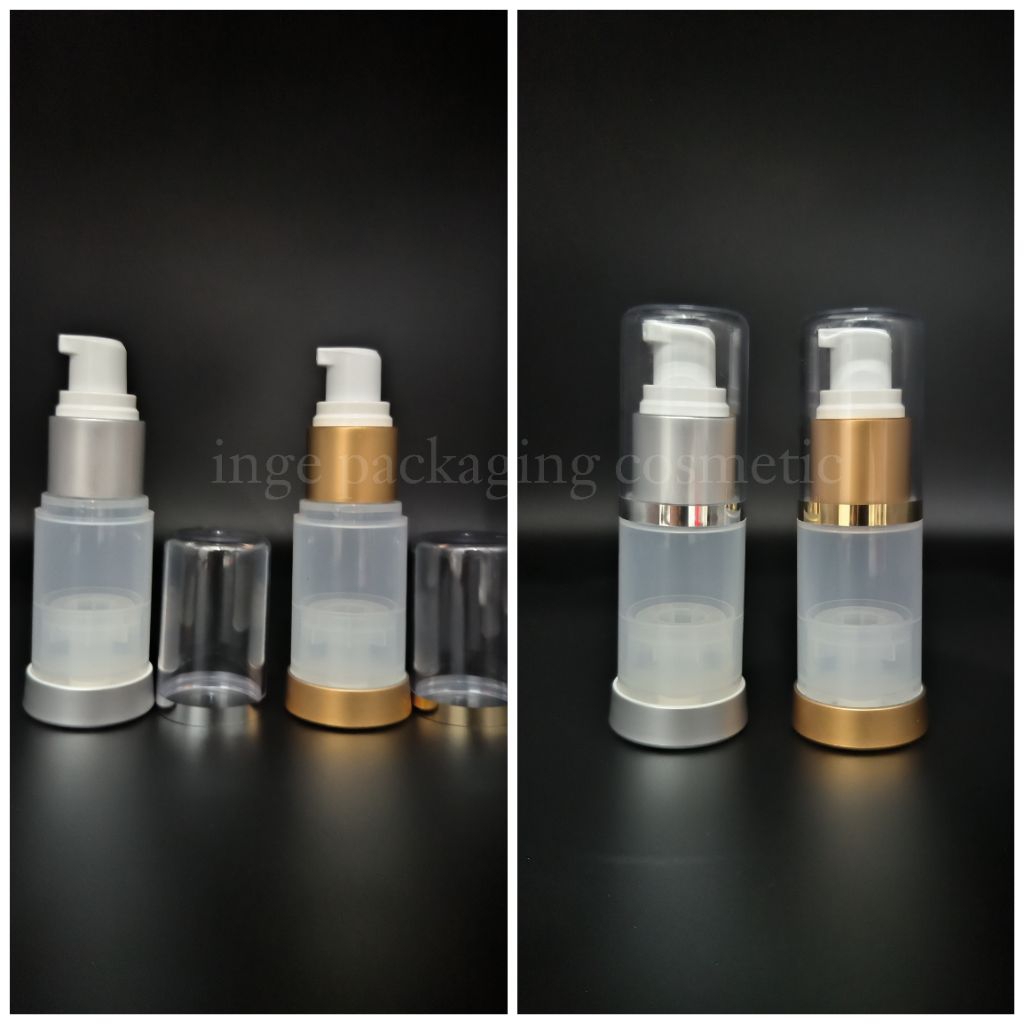 BOTOL PUMP AIRLESS 15 ML FROSTED / BOTOL SERUM 15ML