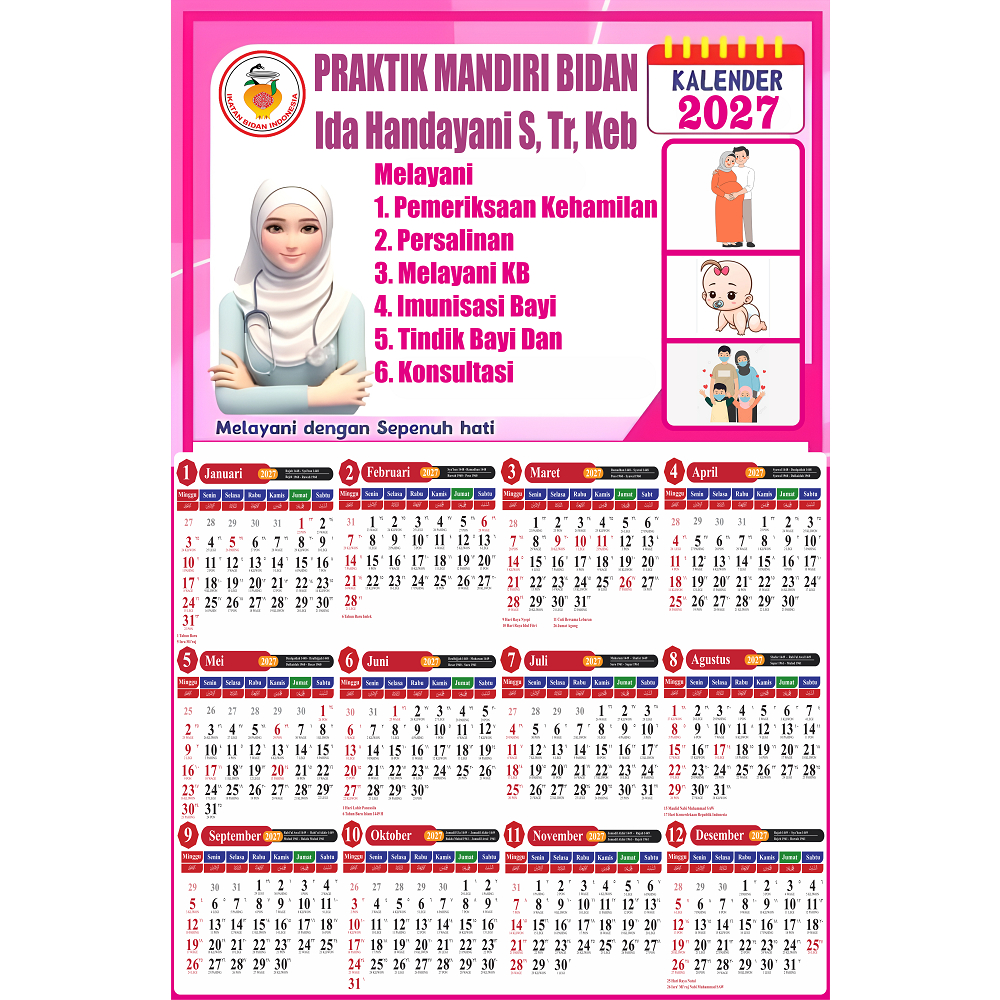 Kalender Bidan 2027