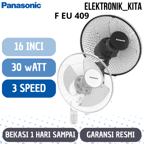 PANASONIC KIPAS ANGIN DINDING 16 INCI F EU 409 F-EU409 FEU409 F-EU 409 WALL FAN GARANSI RESMI