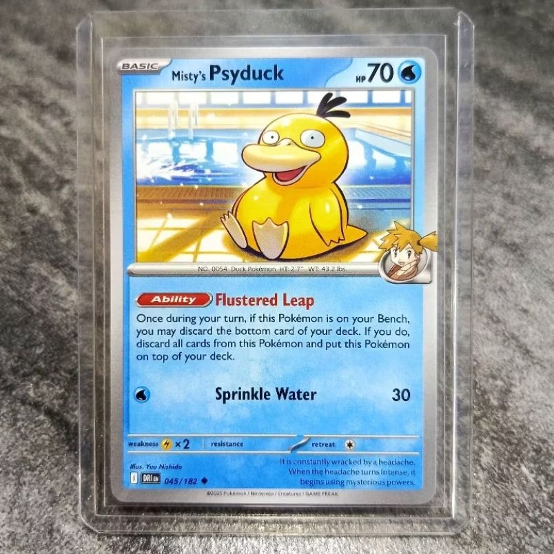 psyduck misty english kartu pokemon TCG english asli original dapat toploader | sedia juga pokemon A