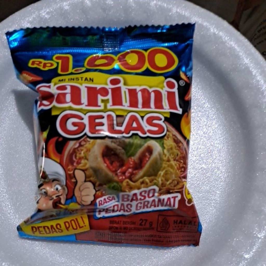 SARIMI GELAS RASA BASO PEDAS GRANAT (1 PCS )