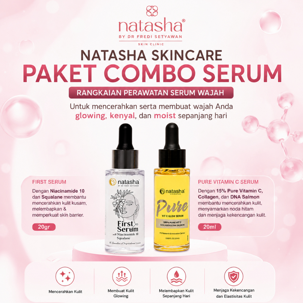 NATASHA SKINCARE PAKET COMBO SERUM