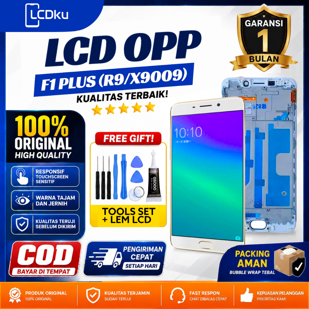 LCD OPPO F1 PLUS +FRAME (R9 / X9009)