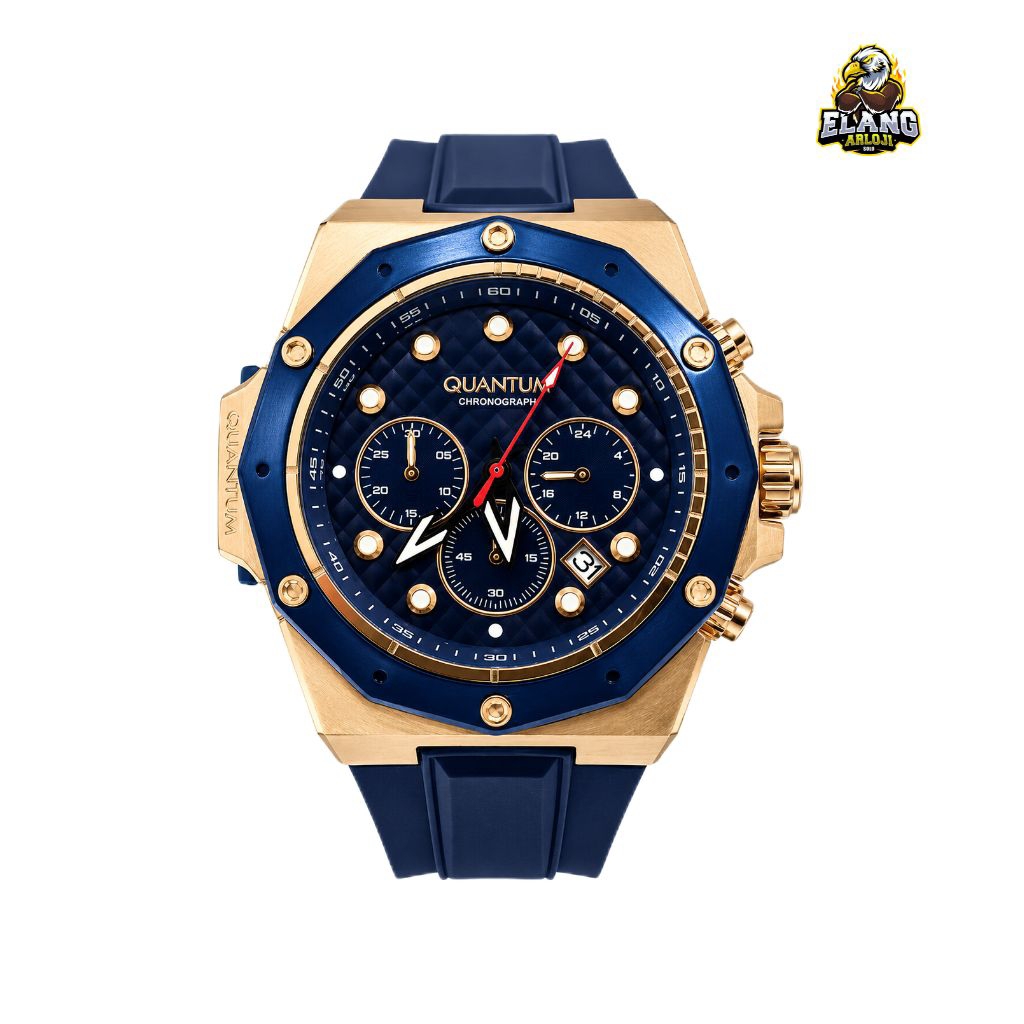 JAM TANGAN PRIA QUANTUM HNG704.499 RUBBER ORIGINAL