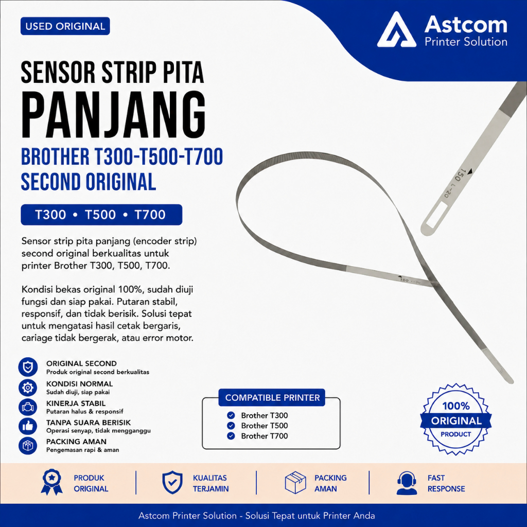 Sensor Strip Pita Panjang Brother T300 T500 T700 Encoder Strip Original Second Used Copotan Printer