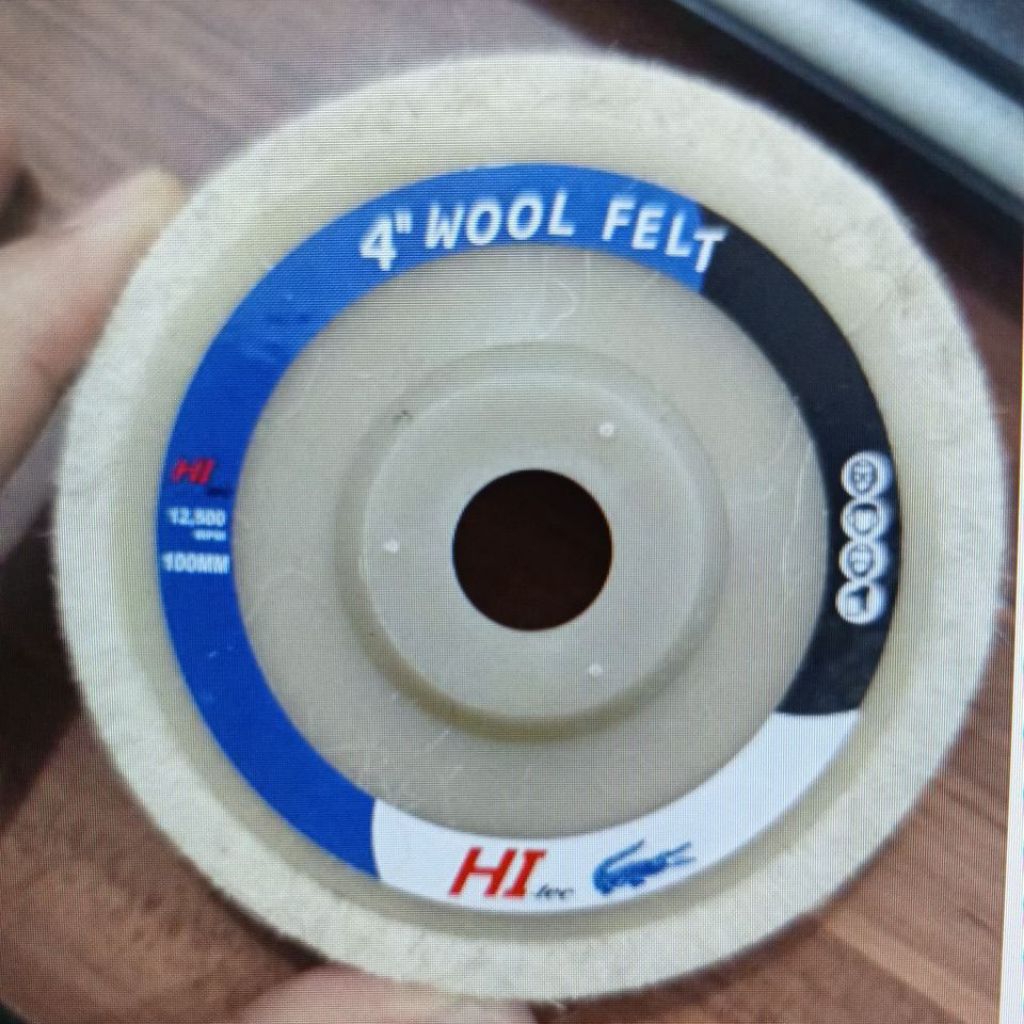 Mata gerinda poles /  wool wheel poles bodi motor mobil stainless besi