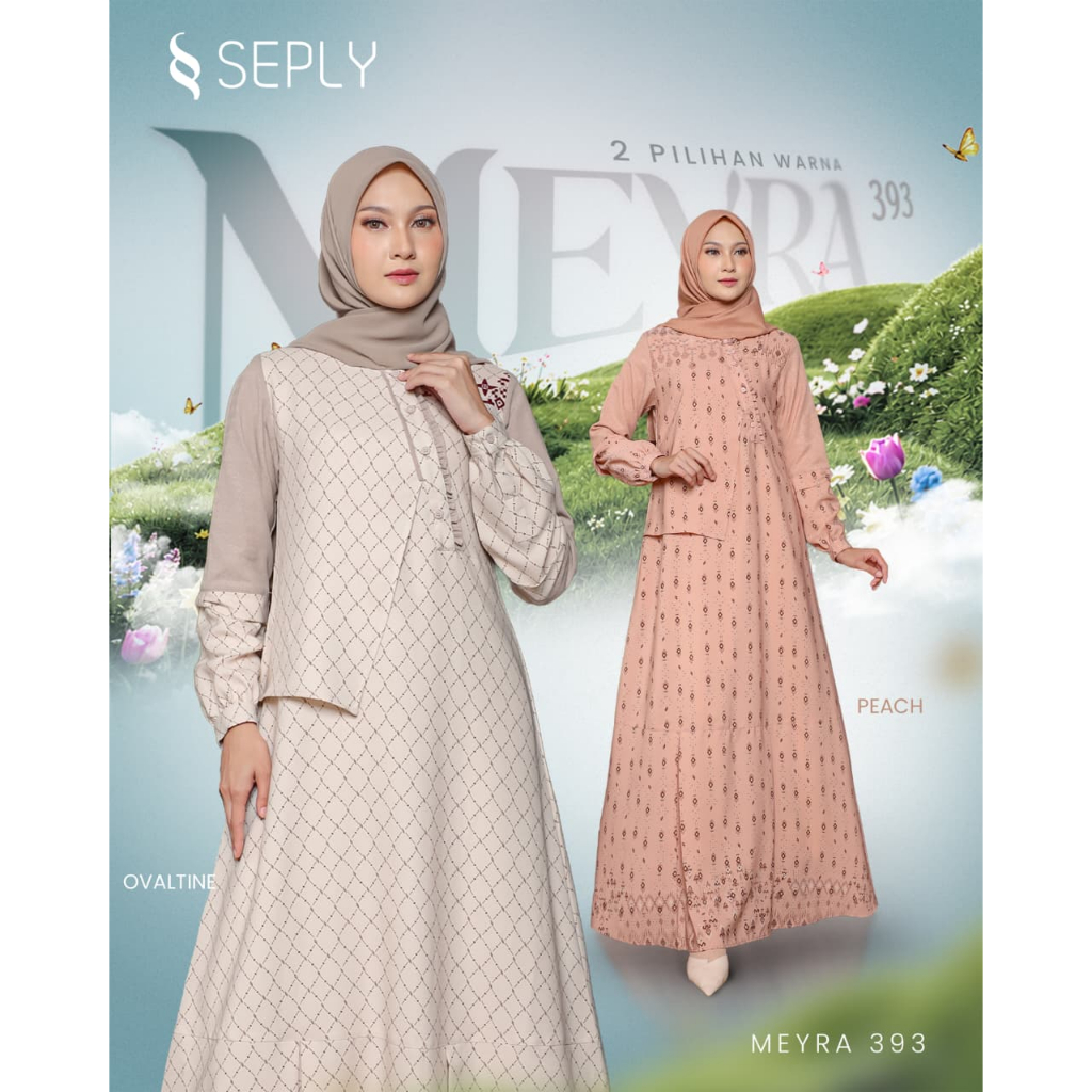 BAJU GAMIS SEPLY MEYRA 393 / GAMIS DAILY SEPLY / GAMIS SEPLY TERBARU 2026