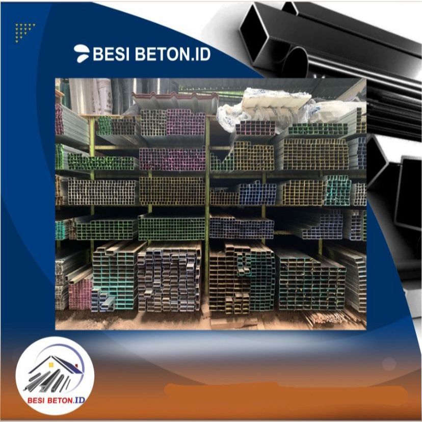 Hollow Besi / Hollow Galvanis Tebal 1.4 MM Panjang 6 Meter - BERBAGAI UKURAN