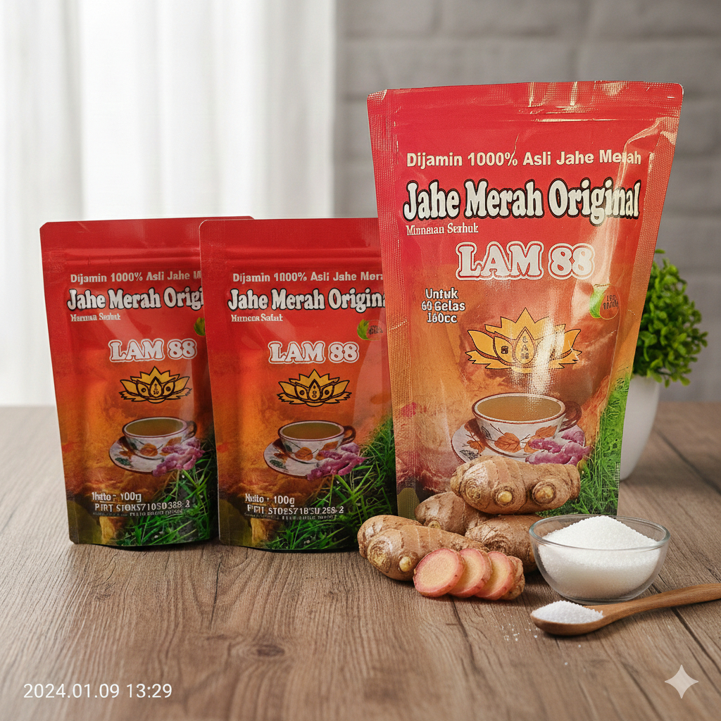 JAHE MERAH ORIGINAL - INSTANT KEMASAN 1 KG