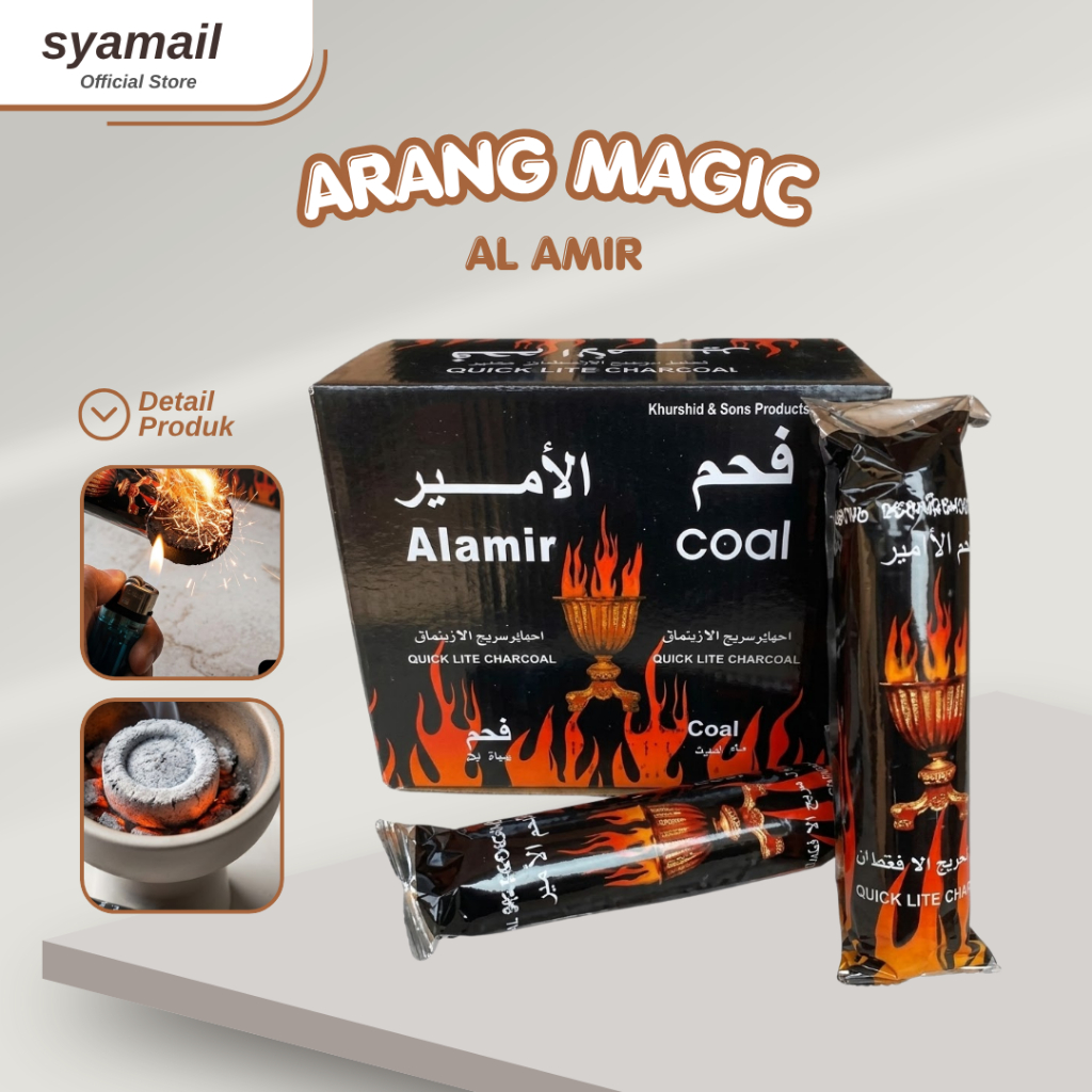 Arang Magic Al Amir Mudah Menyala Tidak Berbau Desain Donat