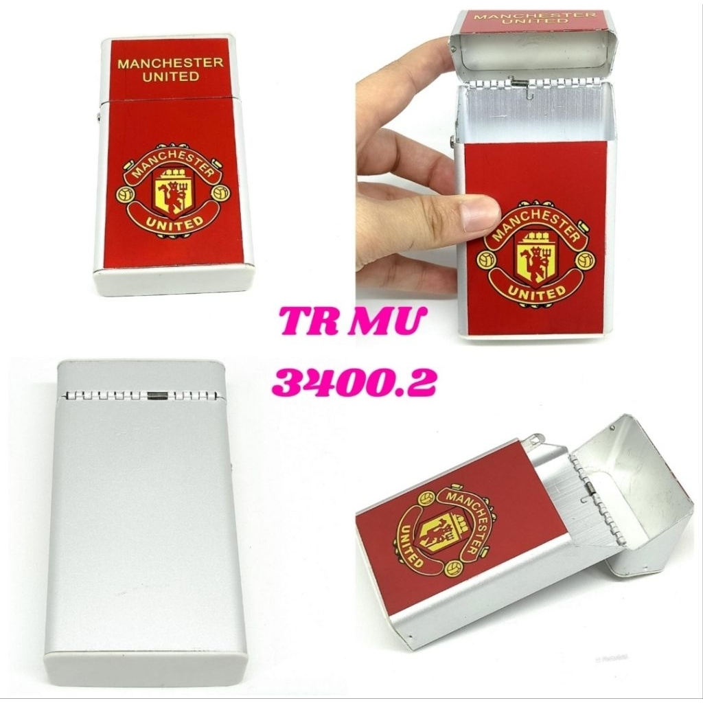 Kotak Rokok TR MU 3400.2 Logo Manchester United | Kokoh & Bangga Jadi Suporter Setia BISA COD