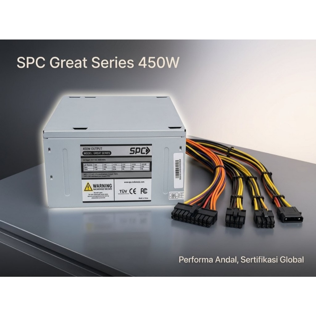 Power Supply PSU Komputer SPC 450W Great Series / Simbadda 380W Bekas Normal Murah