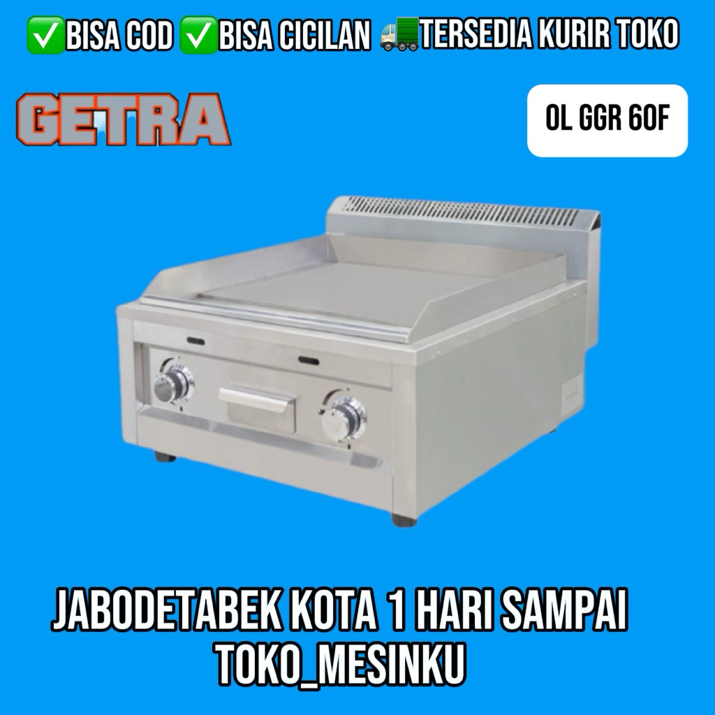 GAS GRIDDLE GETRA OL GGR 60F / FULL FLAT GRIDDLE
