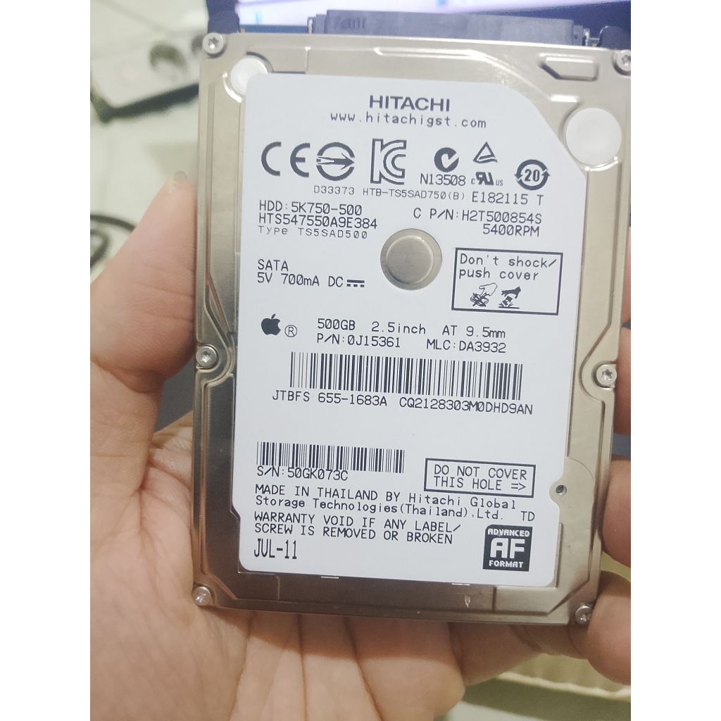 hardisk laptop Hgst 500 gb