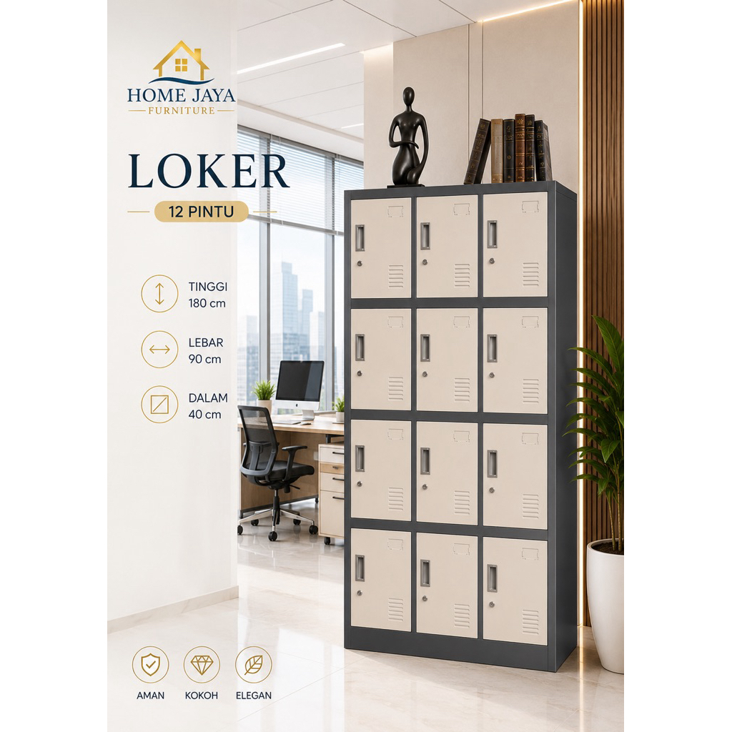 LOKER 12 PINTU