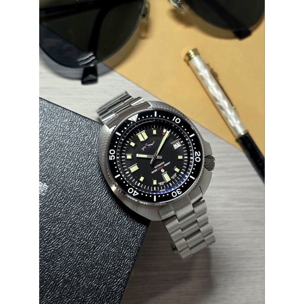 LIKENEW FULLSET - Heimdallr 6105-8010 Seiko Willard Homage Automatic NH35 Diver Watch Jam Tangan Sap